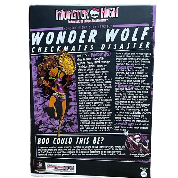 Monster High Power Ghouls Exclusive Deluxe Wonder Wolf Doll Mattel Brand NEW! - Picture 3 of 5
